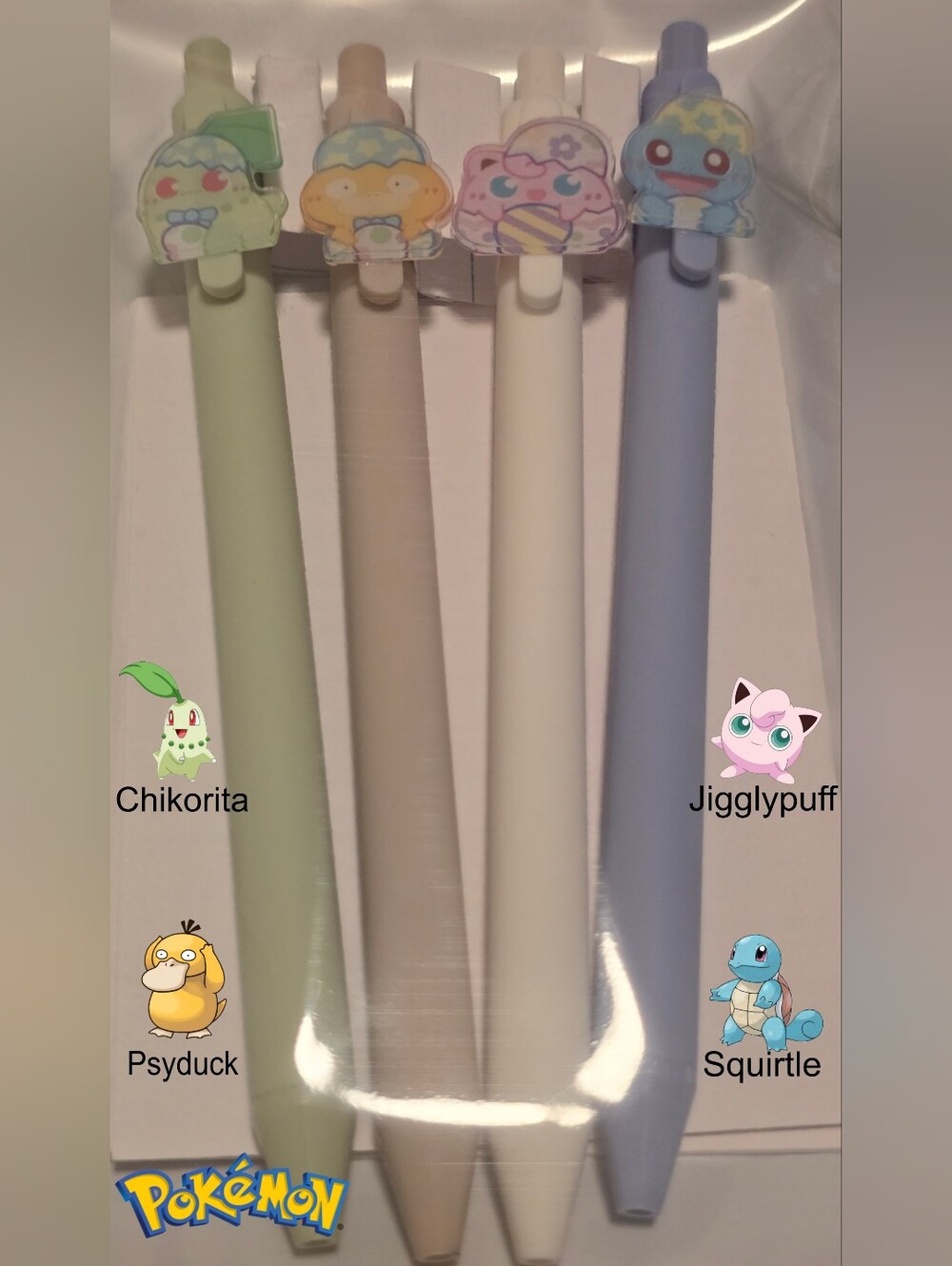 Pokemon Gel Pen 4Pck Set